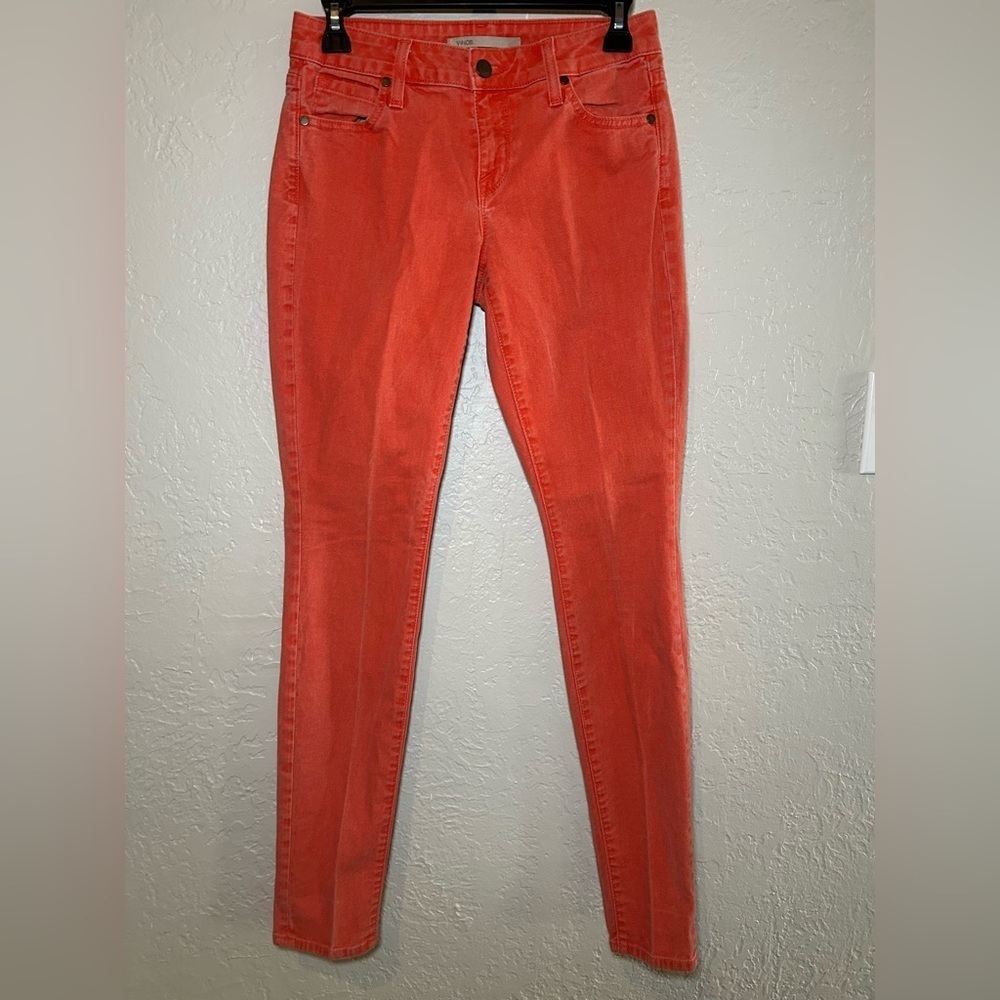 Vince orange skinny jeans size 27
